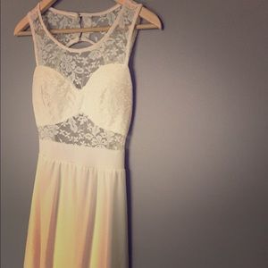 Small formal white lace dress